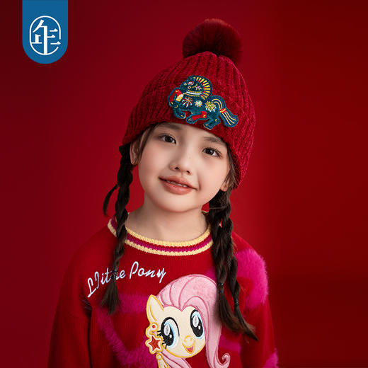 年衣童装男女儿童秋冬帽子新款宝宝保暖利马如意针织帽 商品图0