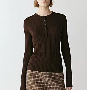 代工厂跟单出！小禾100绵羊毛坑条针织衫！