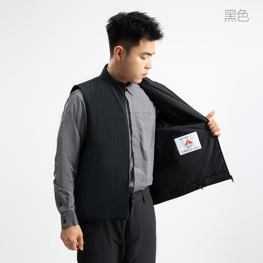 单导动态C60对流层核心棉马甲增温保暖运动立领背心坎肩外套秋冬 商品图6