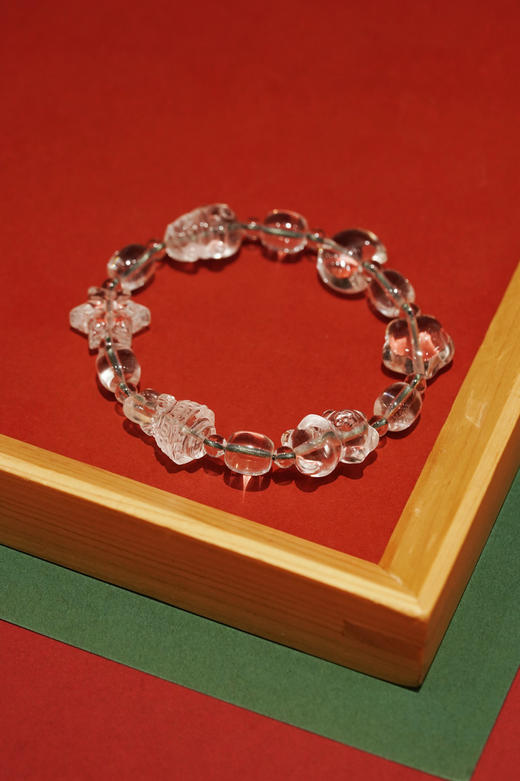 白水晶圣诞风手串 商品图0