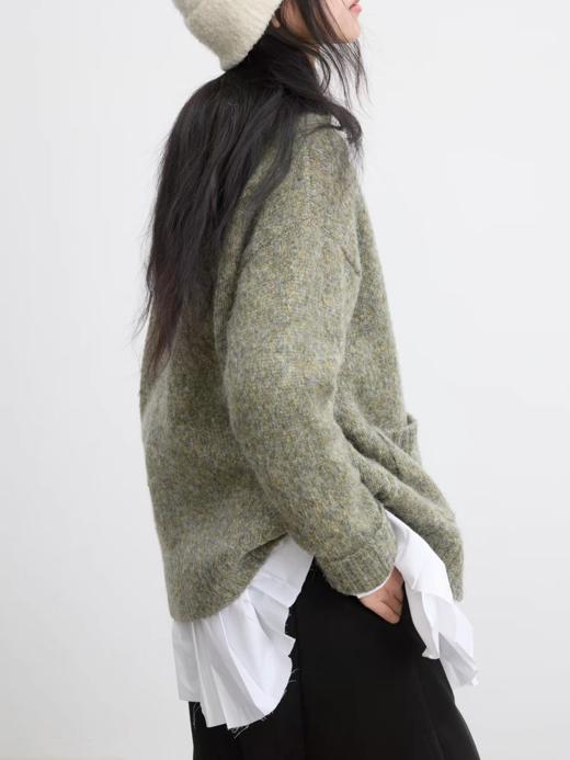 步履不停/5D13319C/拉链花纱毛衣开衫 商品图4