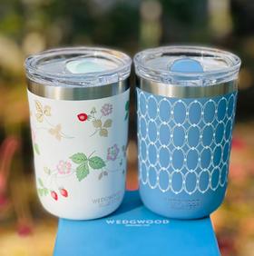 WEDGWOOD威基伍德漫游美镜、金粉年华、野草莓随行杯陶瓷涂层内胆保温杯咖啡杯