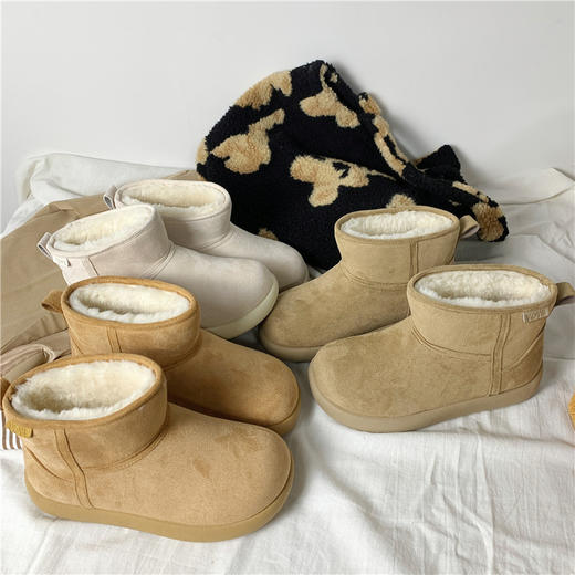 【YW】无忧购大土豆雪地靴女加绒女鞋子厚底保暖勃肯棉鞋3506M（现货48小时内发货) 商品图3