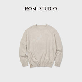 ROMI STUDIO“匠心臻选”100%羊毛云感软糯廓形套头毛织 RWCAS66652