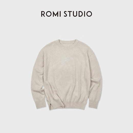 ROMI STUDIO“匠心臻选”100%羊毛云感软糯廓形套头毛织 RWCAS66652 商品图0