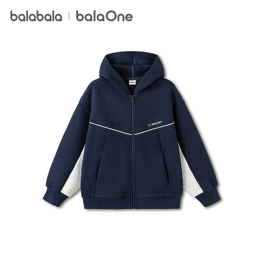 巴拉巴拉童装儿童外套女童男童上衣2026新款春装印花拼色百搭时尚 商品图4