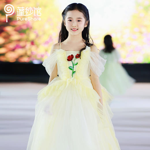 【非质量问题不退换】pureshare蓬纱馆 深圳时装周同款 玫瑰之约高定礼服裙 商品图2