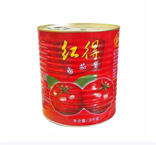 【QT】红得番茄酱3kg番茄酱无添加剂板面上色冷面商用大桶 商品图1