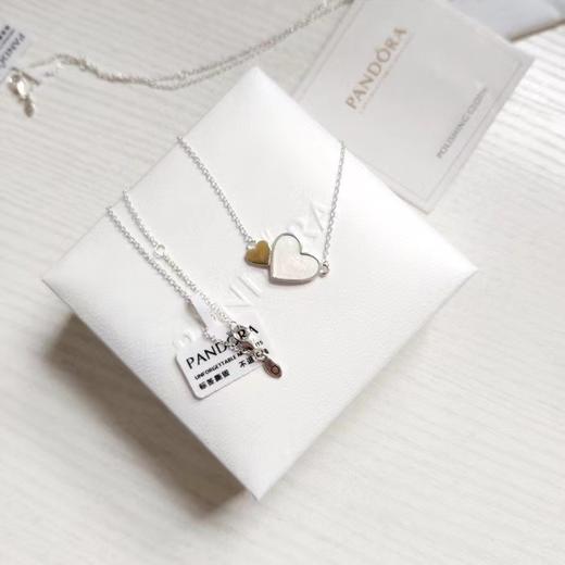 D122614元旦礼物拉心心相印心形925纯银两心相悦项链 商品图7