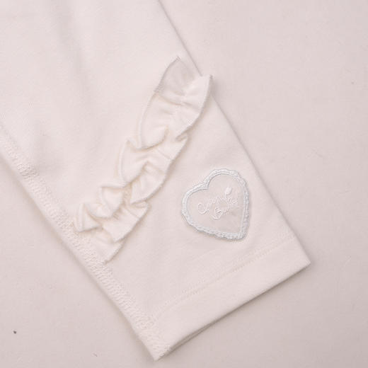 棉果果春季新品女童路路加白色纯棉打底裤M122206226132 商品图2