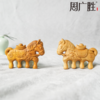周广胜马年精选黄杨木雕刻马上来财经络按摩梳送朋友送长辈礼品伴手礼 商品缩略图1