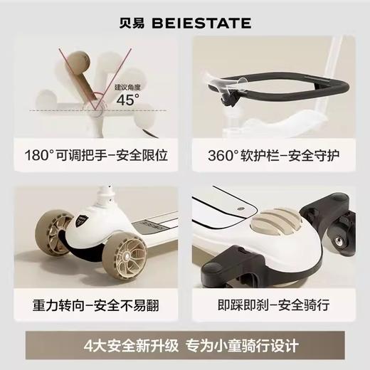 【限量秒杀】贝易皇室六合一儿童滑板车1到3岁四合一宝宝女遛娃神器小孩婴儿车 商品图1