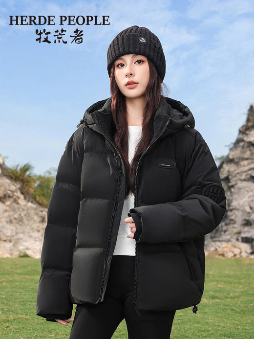 【品质羽绒安全放心❗️防寒保暖柔软舒适】冬季户外保暖面包服反季90白鸭绒防风防泼水男女同款纯色羽绒服。jb 商品图3