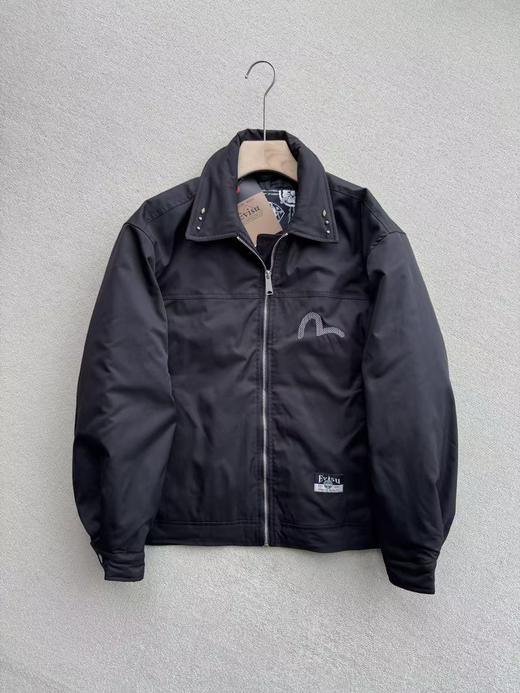 福神男士商标刺绣翻领加厚休闲通勤夹克外套 商品图2