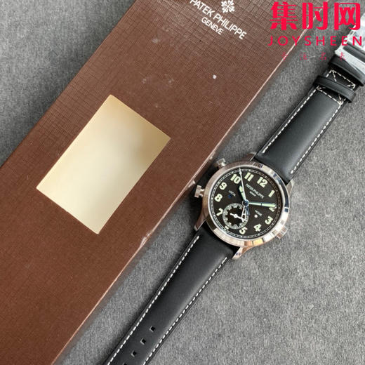 V2升级版 GR百达翡丽复杂功能时计5524系列 两地时区Calatrava飞行家旅行时间男士腕表 表径42mm 商品图8
