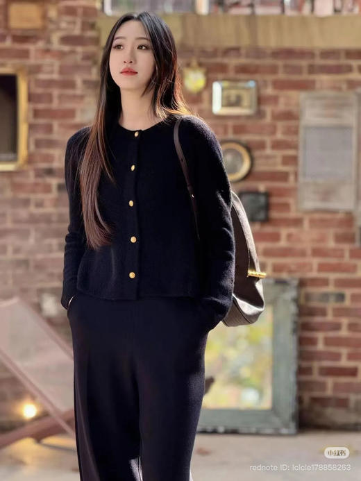 1226-5 独家圆正 重磅 小禾 羊绒圈圈纱 小香风开衫 外套 商品图12