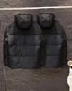 D122632满印拼接老花logo运动款加厚连帽羽绒服 商品缩略图1
