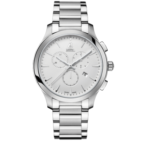 E7640162092043 依波路ERNEST BOREL 瑞士简约三眼计时商务钢带石英瑞士男士手表男