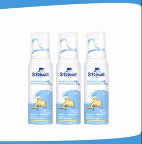 3瓶舒德尔玛Sterimar小海豚天然海盐水鼻腔清洁喷雾套餐