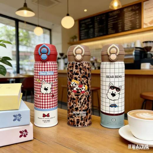 熊本士2026年新款双饮保温杯吸管+直饮316不锈钢550ml 商品图4