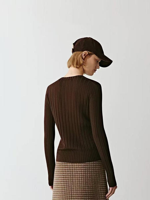 代工厂跟单出！小禾100绵羊毛坑条针织衫！ 商品图1