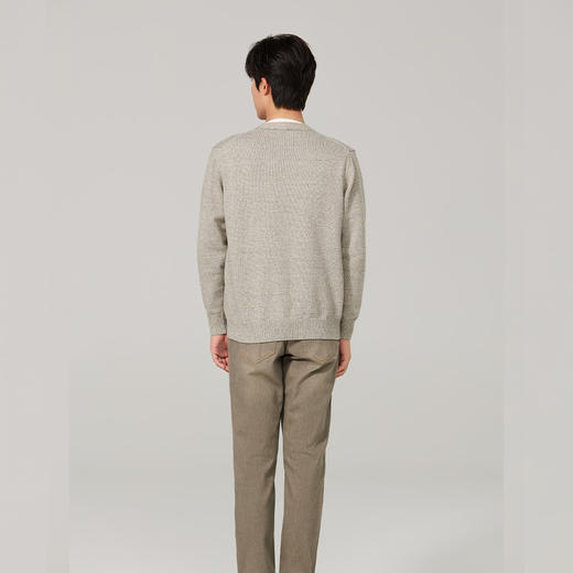 【男士针织开衫】素道有机彩棉男士针织开衫 灰色纯棉纽扣长袖衫（基地直发-申通包邮），来自敦煌，品牌：素道【合作生产，公平贸易】 商品图3