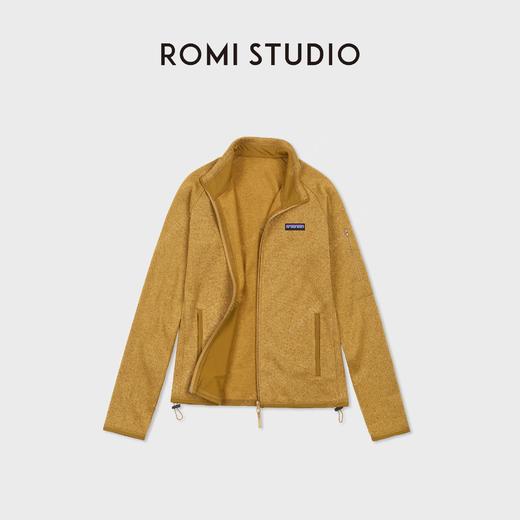 ROMI STUDIO“磨绒针织”亲肤弹力修身YKK立领细绒外套RWCAWD6338 商品图0
