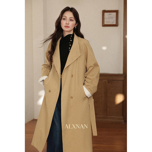 鹿向南「黑松绵绵」法式黑色T恤女秋冬季半高领内搭长袖上衣 商品图3