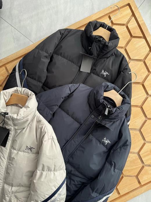 D122627冬季立领设计撞色织带男士大码羽绒服 商品图1