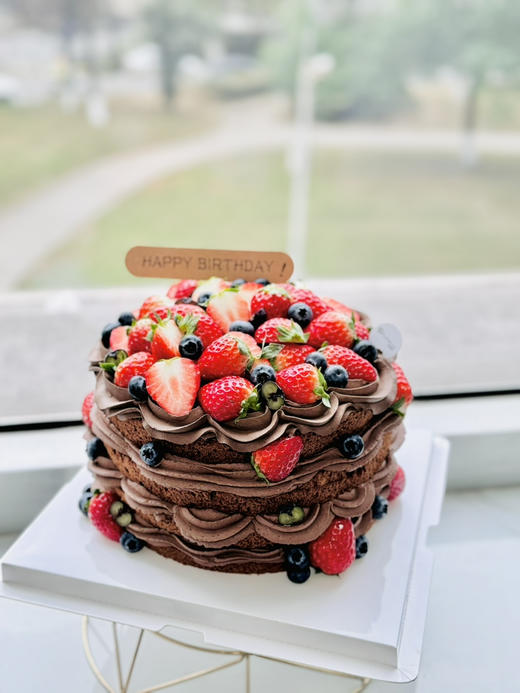 草莓巧克力裸蛋糕 商品图2