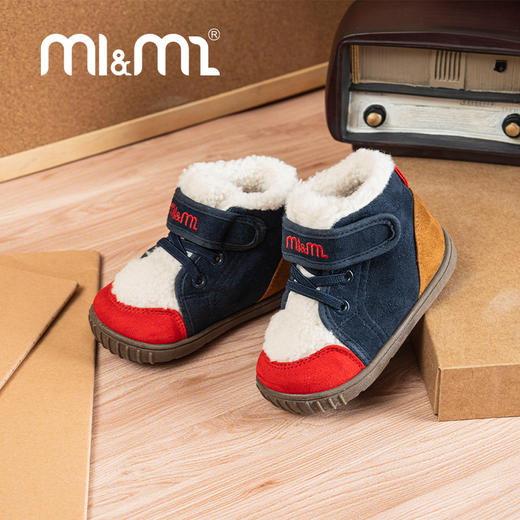 M1M2咩咩拼色短靴M543A3033 商品图3
