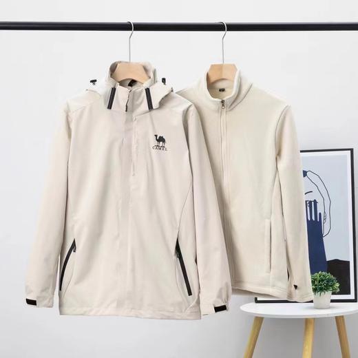 D122610新款休闲三合一内胆抓绒冲锋衣男女同款 商品图1