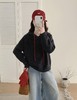 撞色连帽毛衣！2025新款韩系连帽毛衣！别致宽松毛衣！ 商品缩略图2