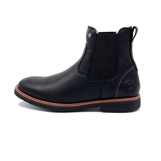 限时特价——西班牙原产男士羊毛款皮毛一体踝靴黑色GLC2(高品质纯天然羊毛内衬) 商品图2