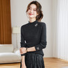 「自」全新升级【铂金会员183/天猫249/差价66】(10807)洛诗琳气质镶钻打底衫2025秋冬半高领弹力显瘦针织上衣女 商品缩略图1