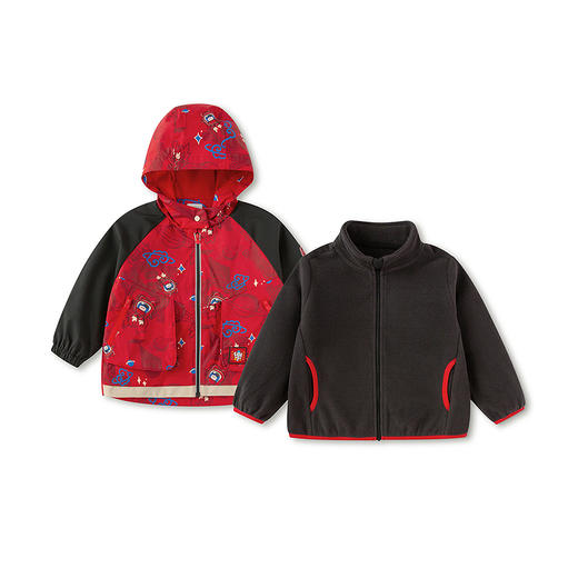 【balaOne】巴拉巴拉童装儿童外套男女童拜年服两件套2025春新款 商品图4