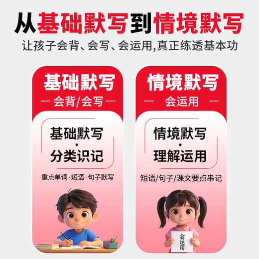 2026春下王朝霞少而精活页英语默写3-6年级英语 商品图1