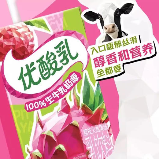 伊利优酸乳荔枝火龙果味乳饮料牛奶 商品图0