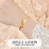 Winy S925 银玉马纳福镀金手链 和田玉小马 滴胶工艺 合成红宝石 红绳拼链 带证书纳福国风饰 商品缩略图4
