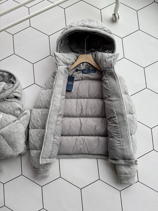 拉夫劳伦老钱风针织拼接羊毛羽绒服 商品图7