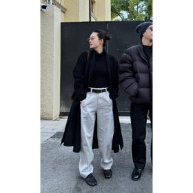 THESOONG26s"早春神裤"纯棉舒适阔腿可调节腰带中腰牛仔裤NZ8252