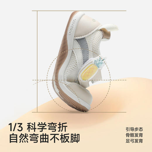 【商场同款】英氏学步鞋软底抗菌男童女童步前鞋春夏透气网眼鞋子 商品图1