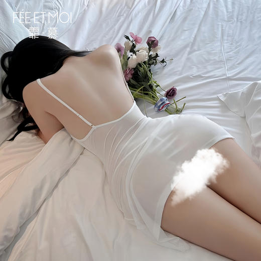 谜姬×霏慕 私房诱惑双层开视吊带裙7803 商品图7