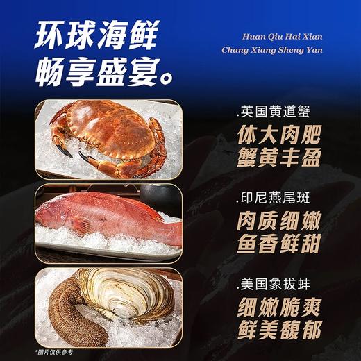 【礼券】蟹状元598-5688型环球甄选海鲜帝王蟹大龙虾黄道蟹北极贝 商品图2