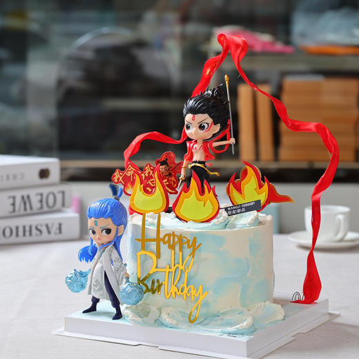 儿童蛋糕，哪吒敖丙蛋糕 商品图0