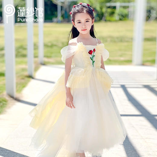 【非质量问题不退换】pureshare蓬纱馆 深圳时装周同款 玫瑰之约高定礼服裙 商品图0