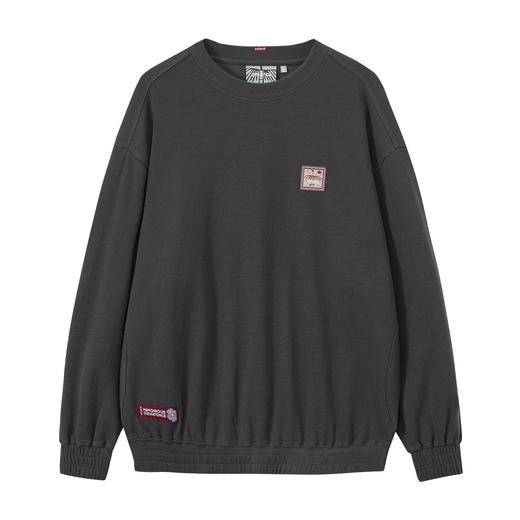 ONIARAI/鬼洗黑标石器时代蕨序肌理和谐共存标语图腾卫衣 A240026 商品图3