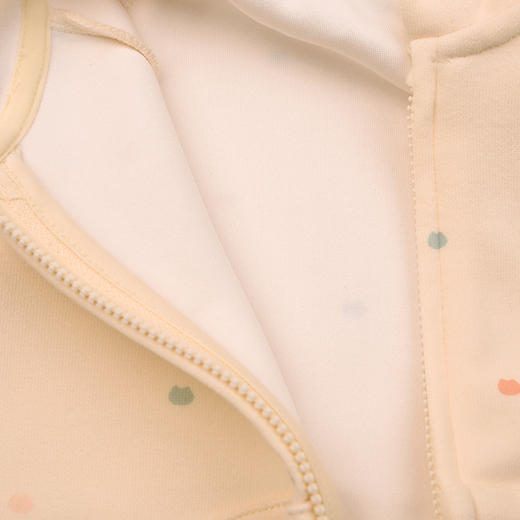 棉果果春季新品女童针织纯棉米白甜美针织连帽外套M122100226107 商品图2