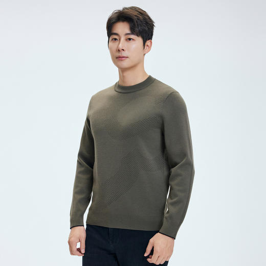 【门店同款&含绵羊毛】圣得西2025年冬季毛衫男款套头柔软针织衫 商品图1