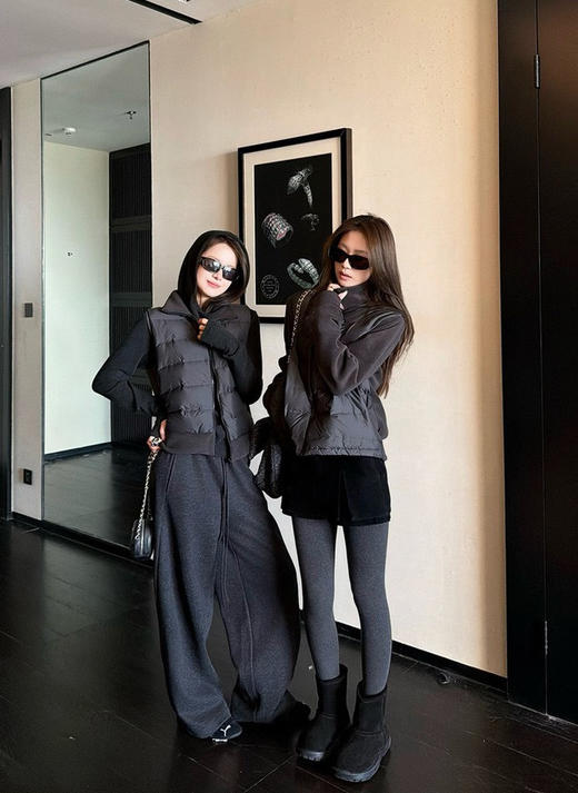 可溯源匈牙利白鸭绒加绒拼接摇粒绒羽绒外套 商品图3